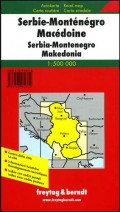 Auto karta Srbije, Crne Gore i Makedonije